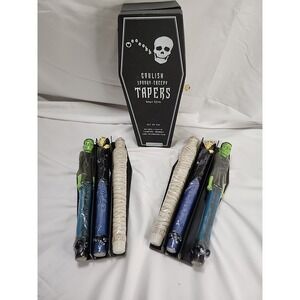 NEW Sealed‎ Ghoulish Spooky Creepy Taper Candles Set of 6 Restoration Hardware